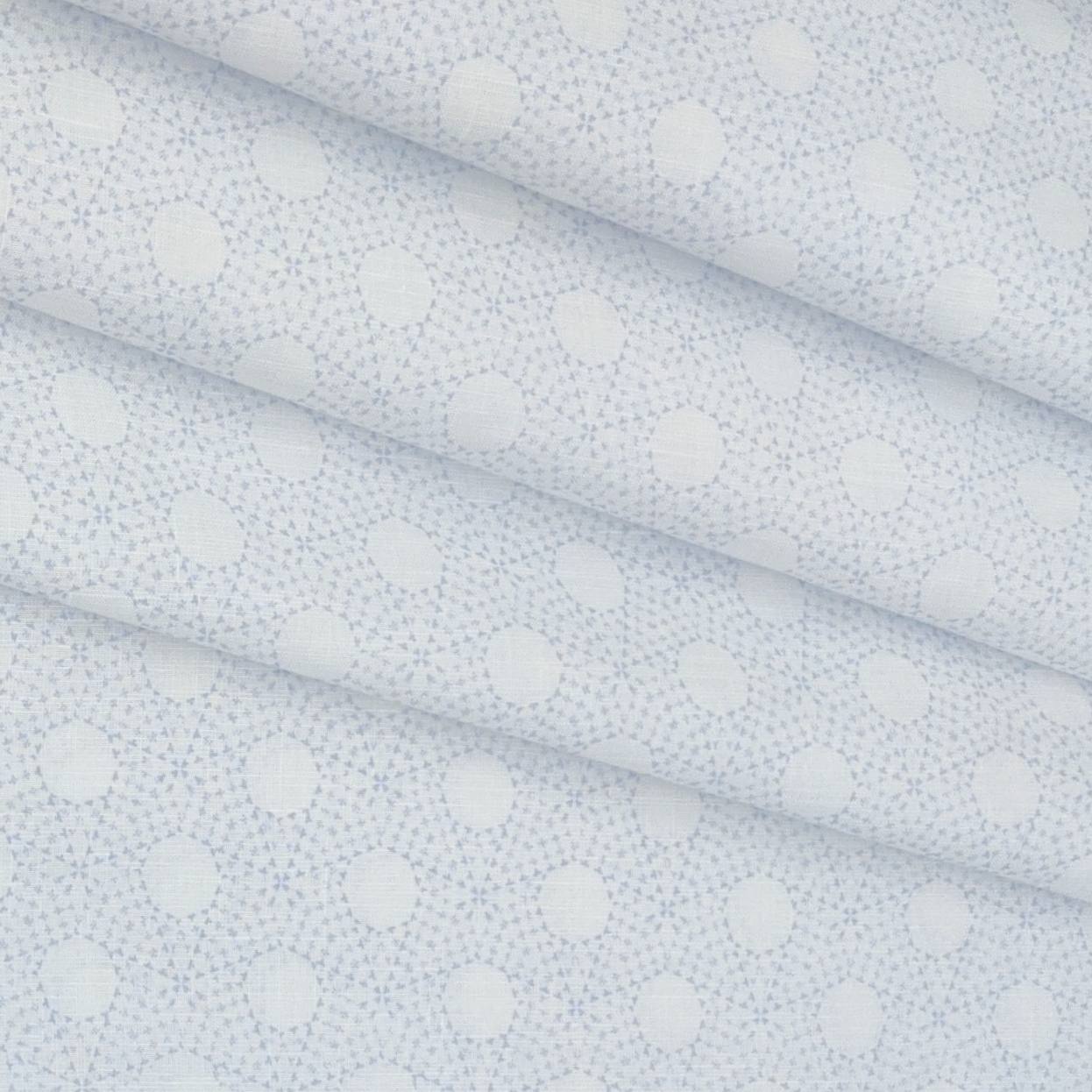 Shirt Fabric Linen Club Linen Blended Printed Colour Light Blue